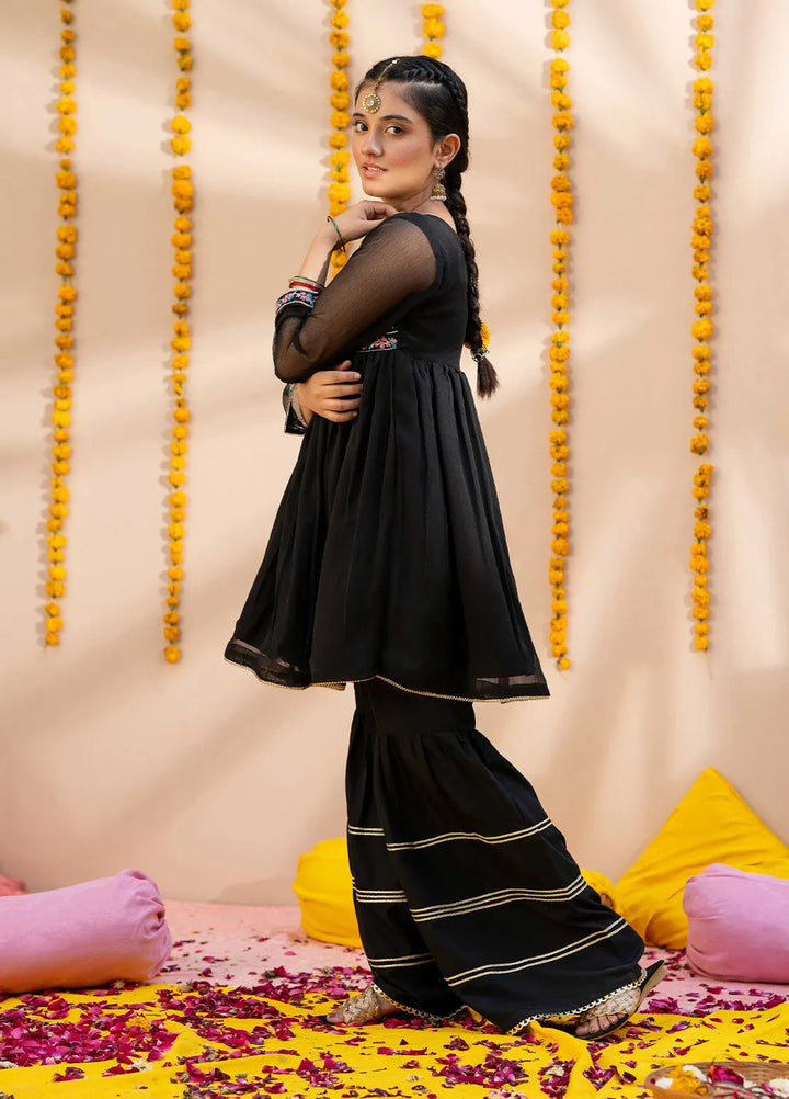 Modest Pret Embroidered Chiffon 3 Piece Suit Meher