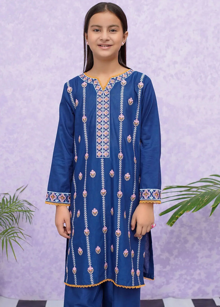 Modest Pret Embroidered Cotton 2 Piece Suit 8495