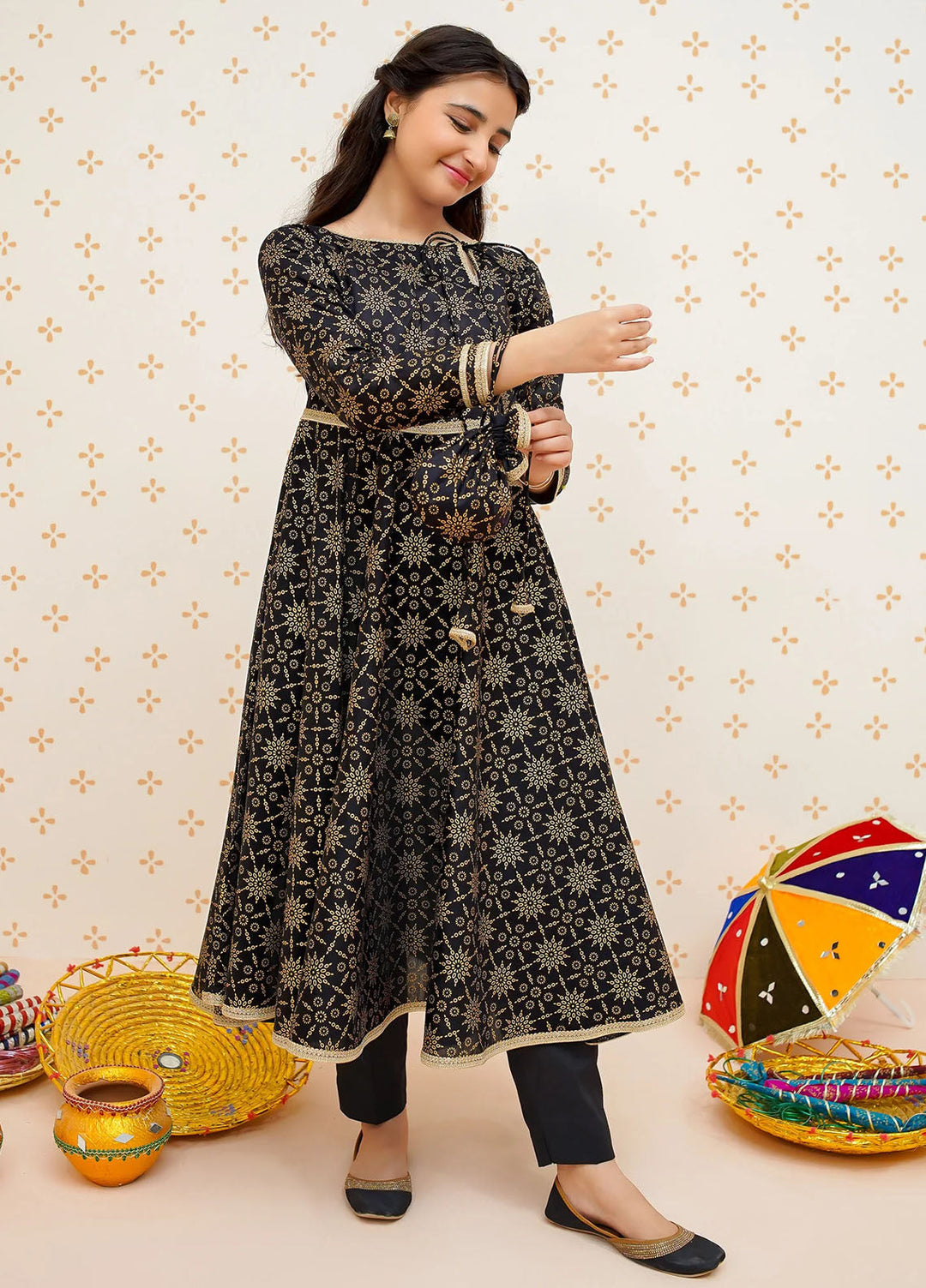 Modest Pret Embroidered cotton 3 Piece Suit Noor e Siyah
