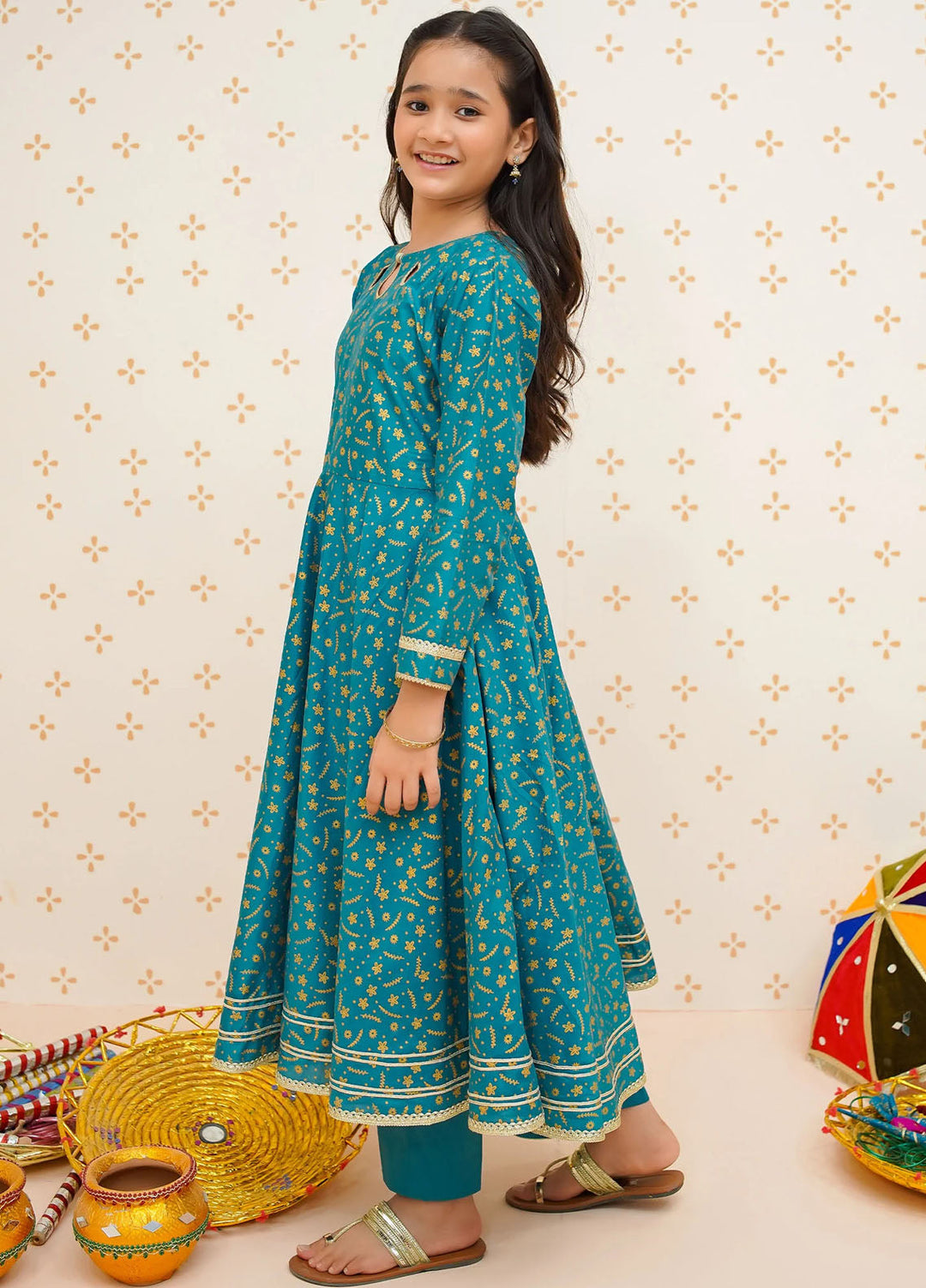 Modest Pret Embroidered cotton 3 Piece Suit Rang e Falak