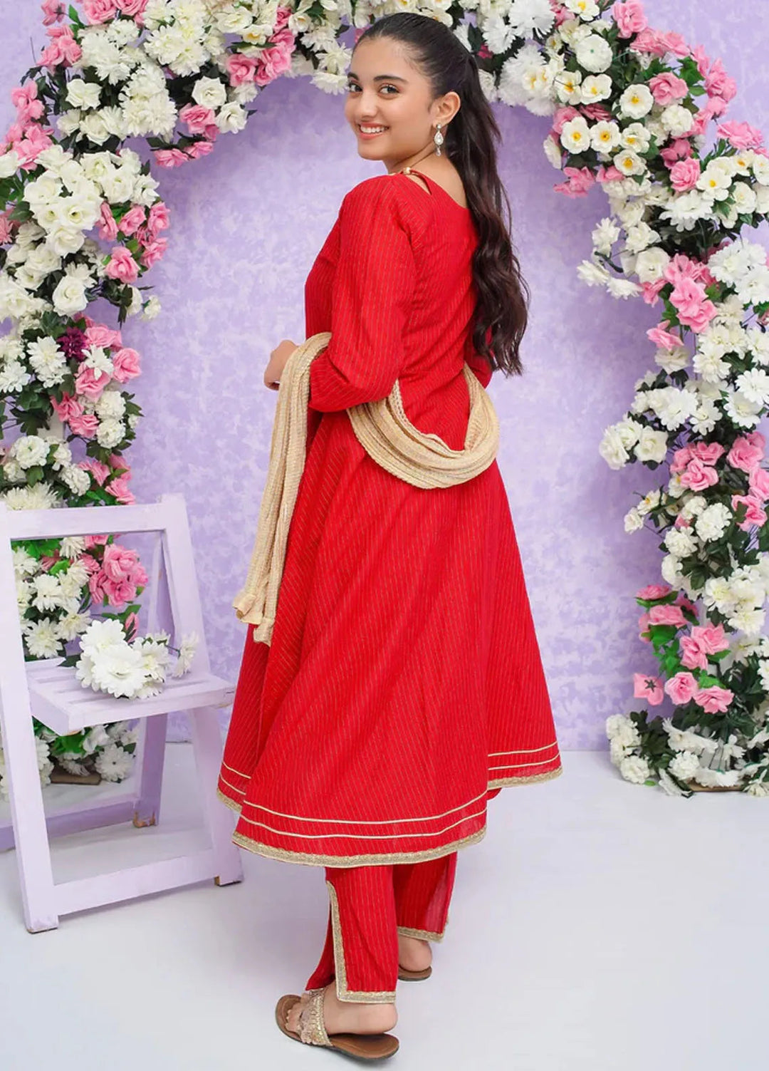 Modest Pret Embroidered Cotton 3 Piece Suit Roop