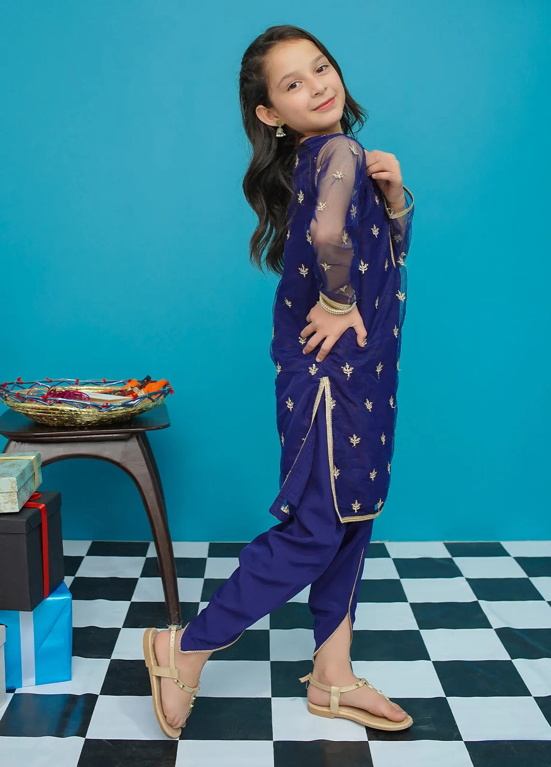 Modest Pret Embroidered Net 2 Piece Suit Bulbul