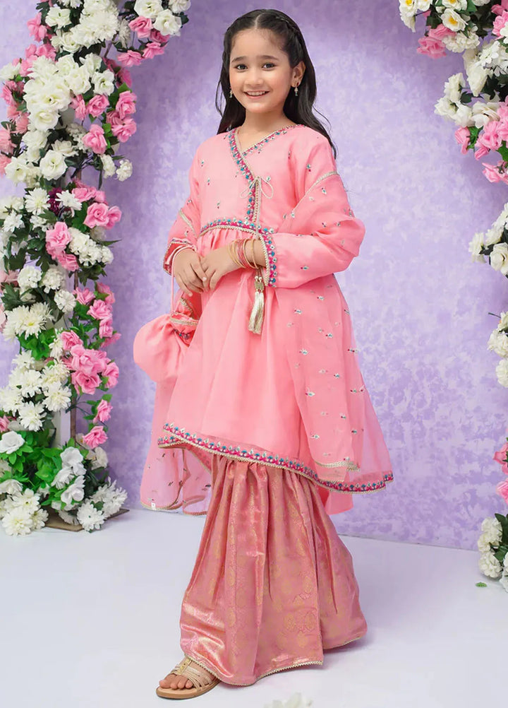 Modest Pret Embroidered Organza 3 Piece Suit Mah Hoor