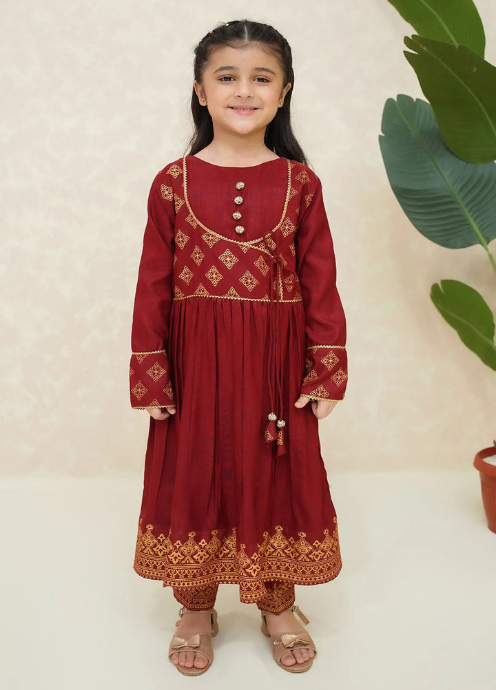 Modest Pret Embroidered Raw Silk 3 Piece Suit Gulnar