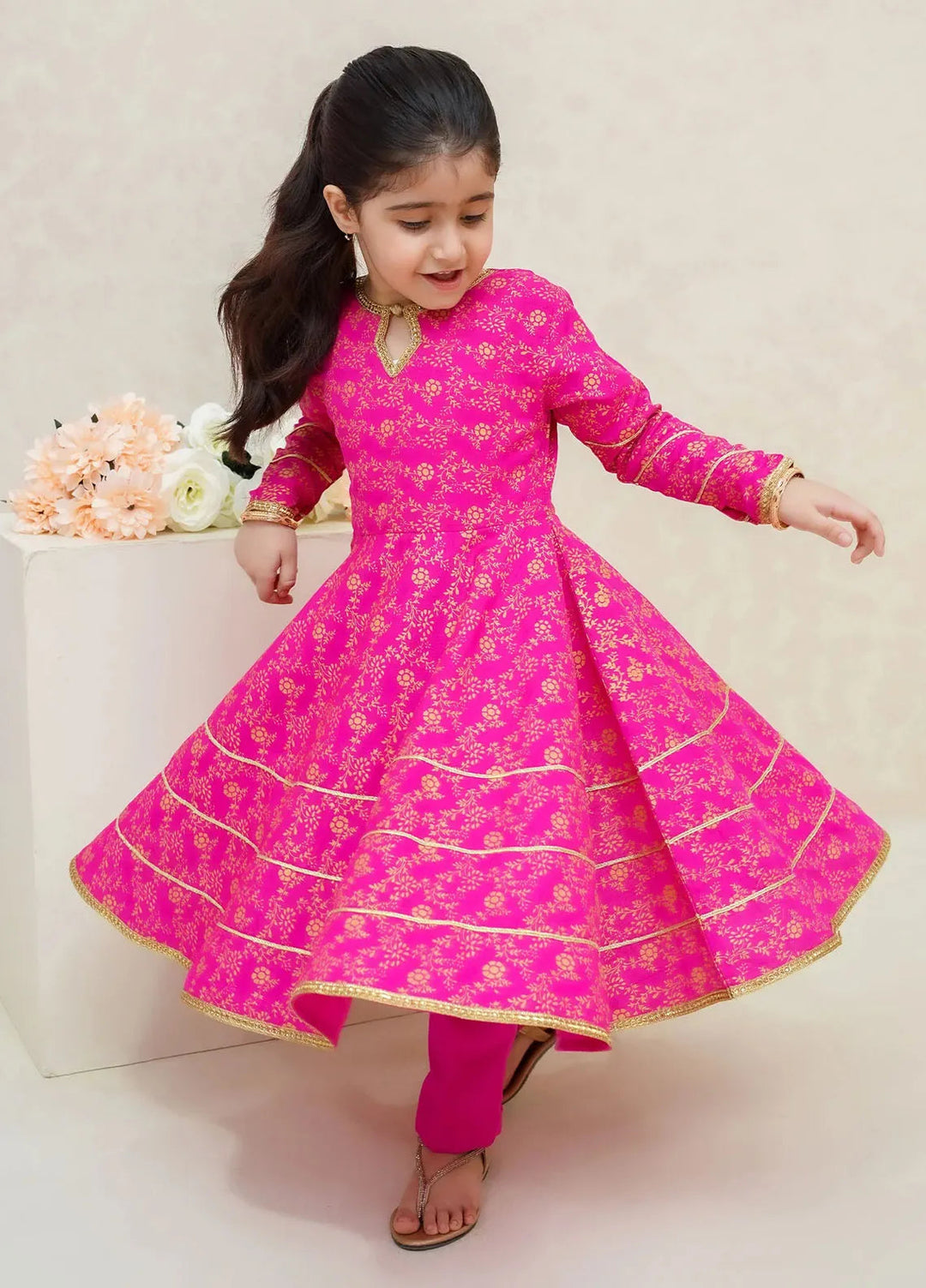 Modest Pret Embroidered Raw Silk 3 Piece Suit Mahroz