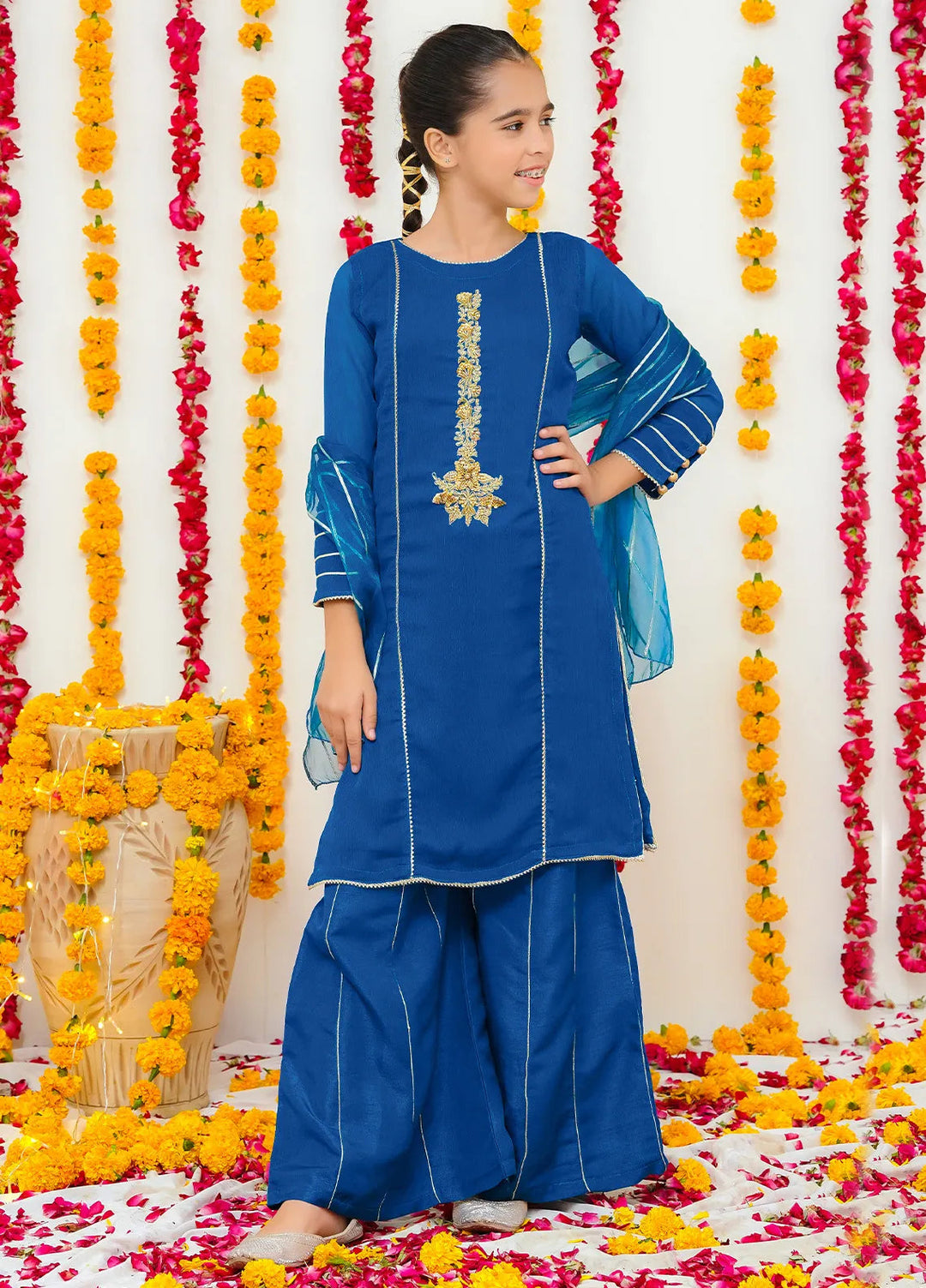 Modest Pret Falak Chiffon 3 Piece Suit Falak