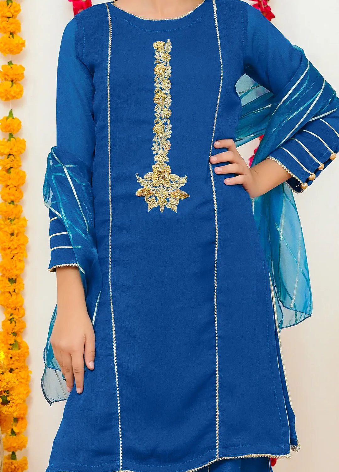 Modest Pret Falak Chiffon 3 Piece Suit Falak