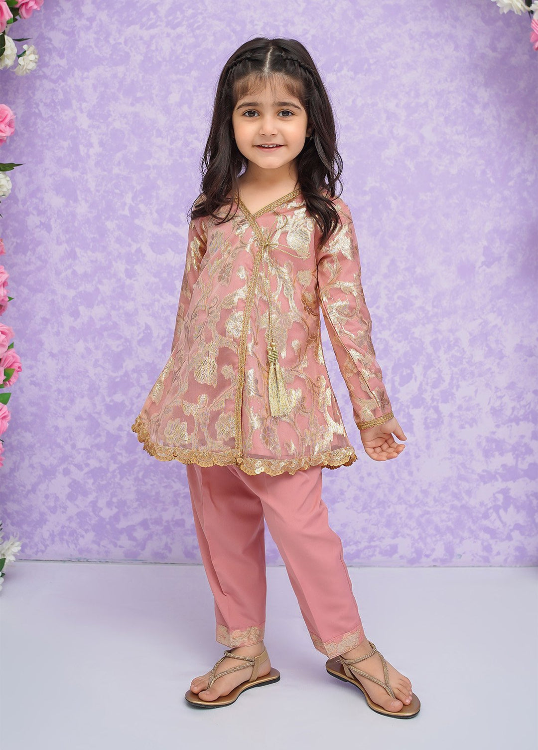 Modest Pret Girls Banarasi 2 Piece Suit Hoor