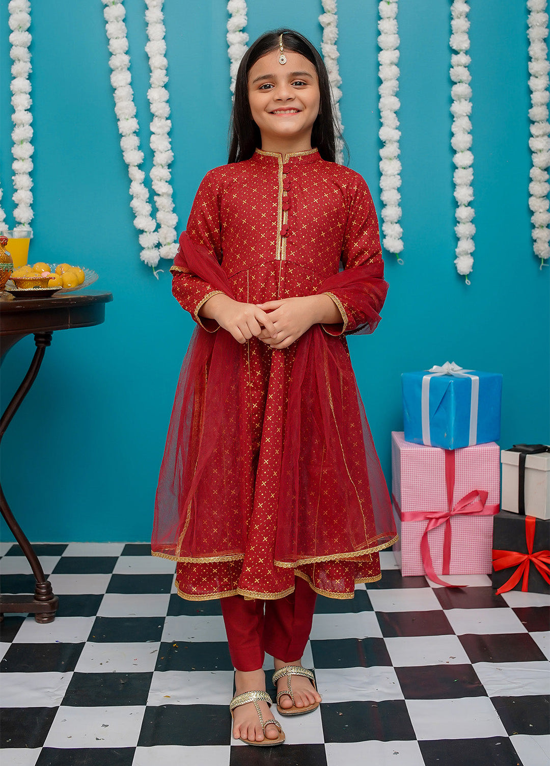 Modest Pret Girls Cotton 3 Piece Suit 9280