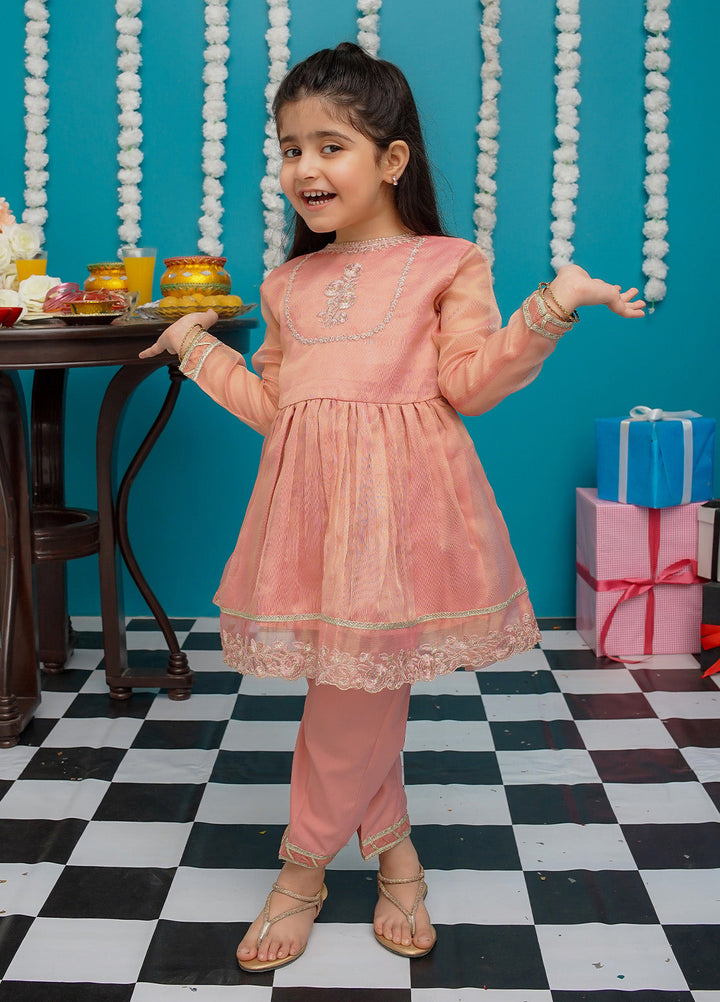 Modest Pret Girls Maysuri 3 Piece Suit Pink Frock 9025
