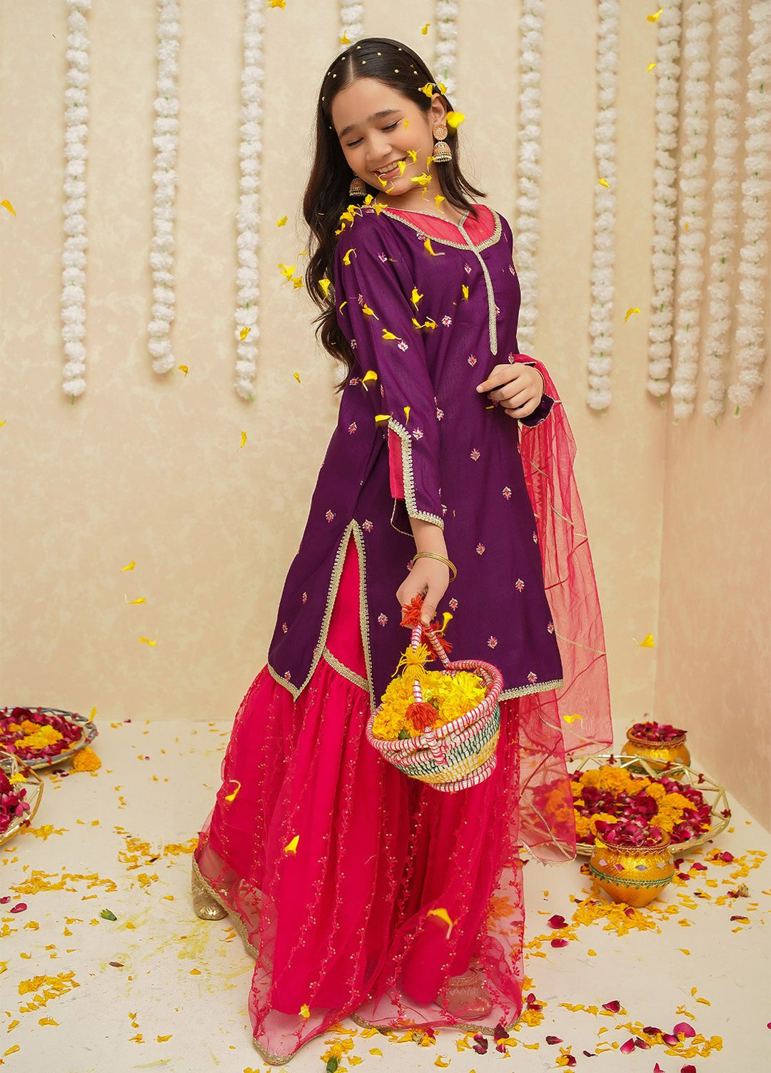 Modest Pret Girls Rawsilk 3 Piece Suit 8925