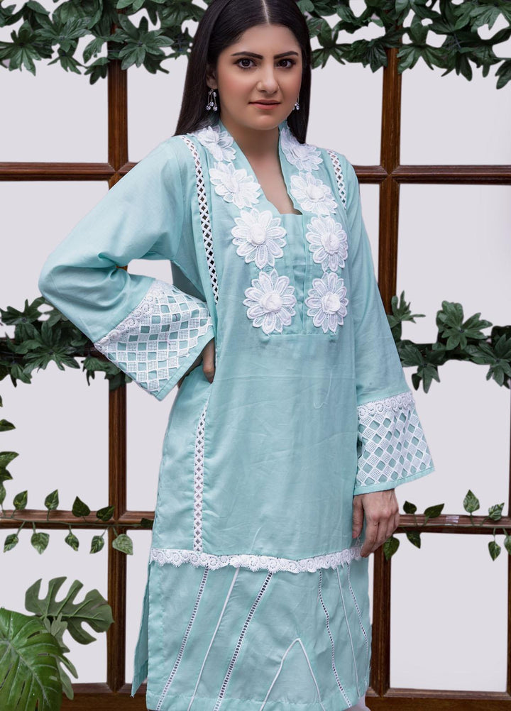 Modest Pret  Cotton 2 Piece Falak W48-Green