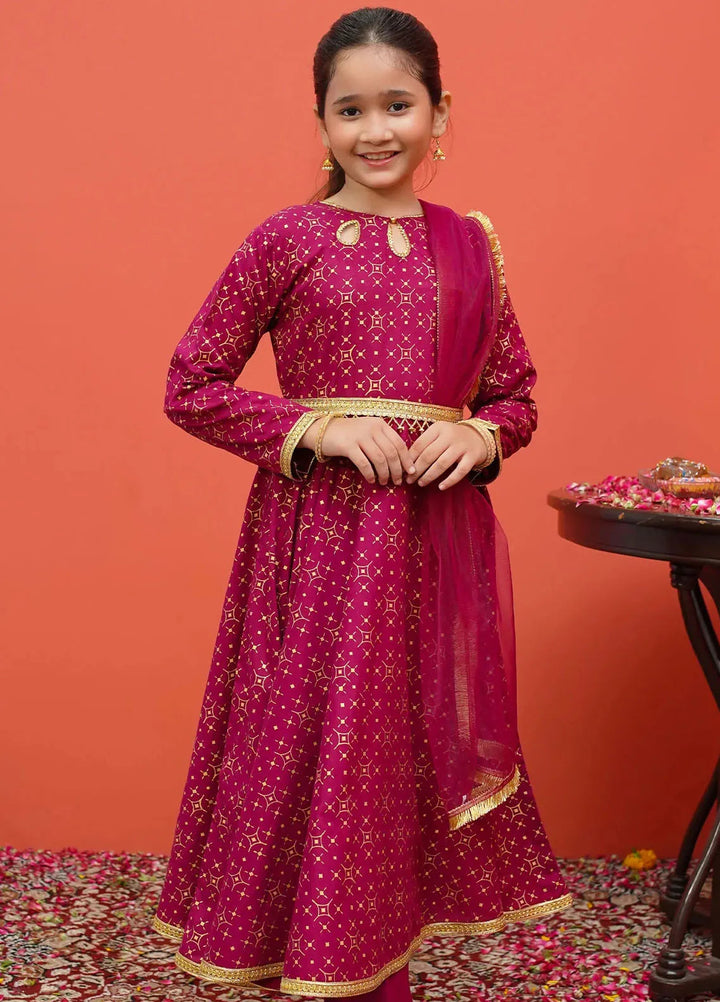 Modest Pret Printed Cambric 3 Piece Suit 8195