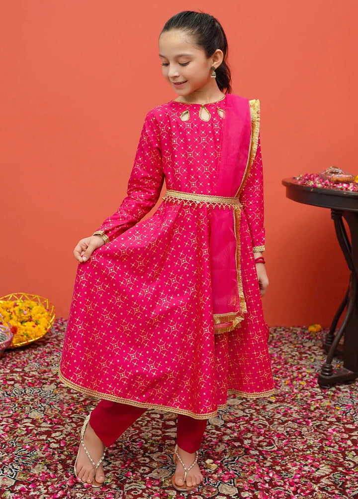 Modest Pret Printed Cambric 3 Piece Suit 8505