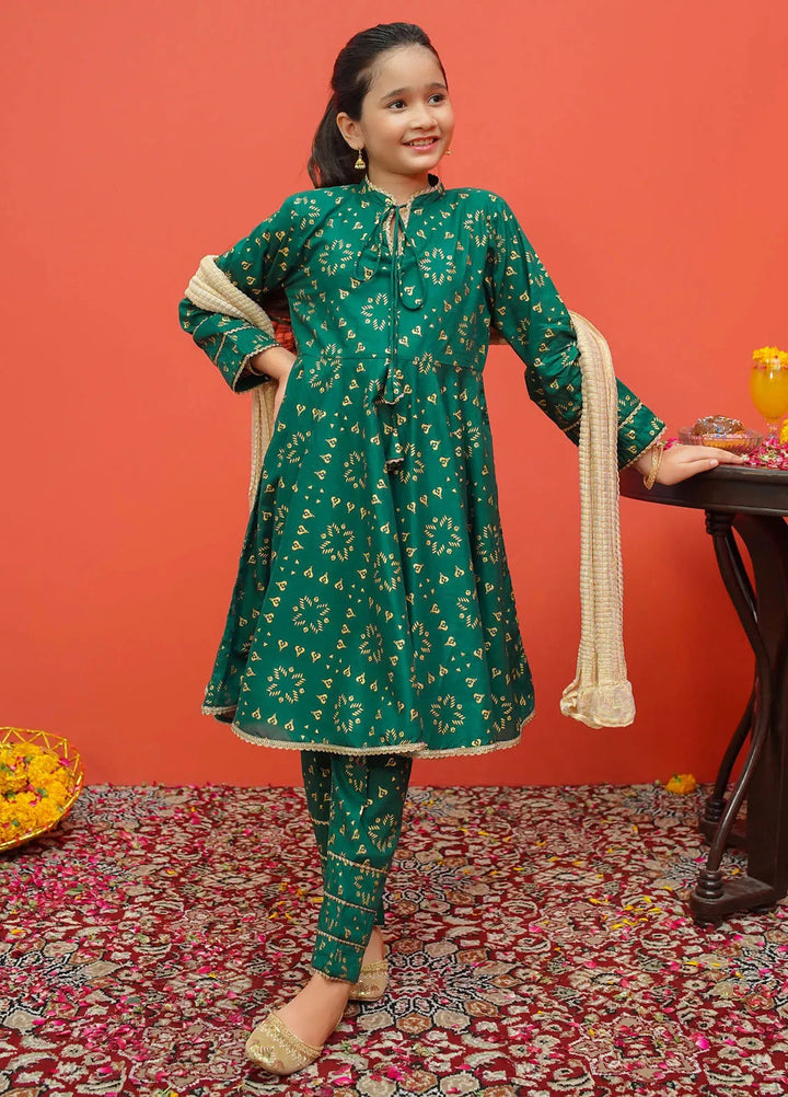 Modest Pret Printed Cambric 3 Piece Suit 8525