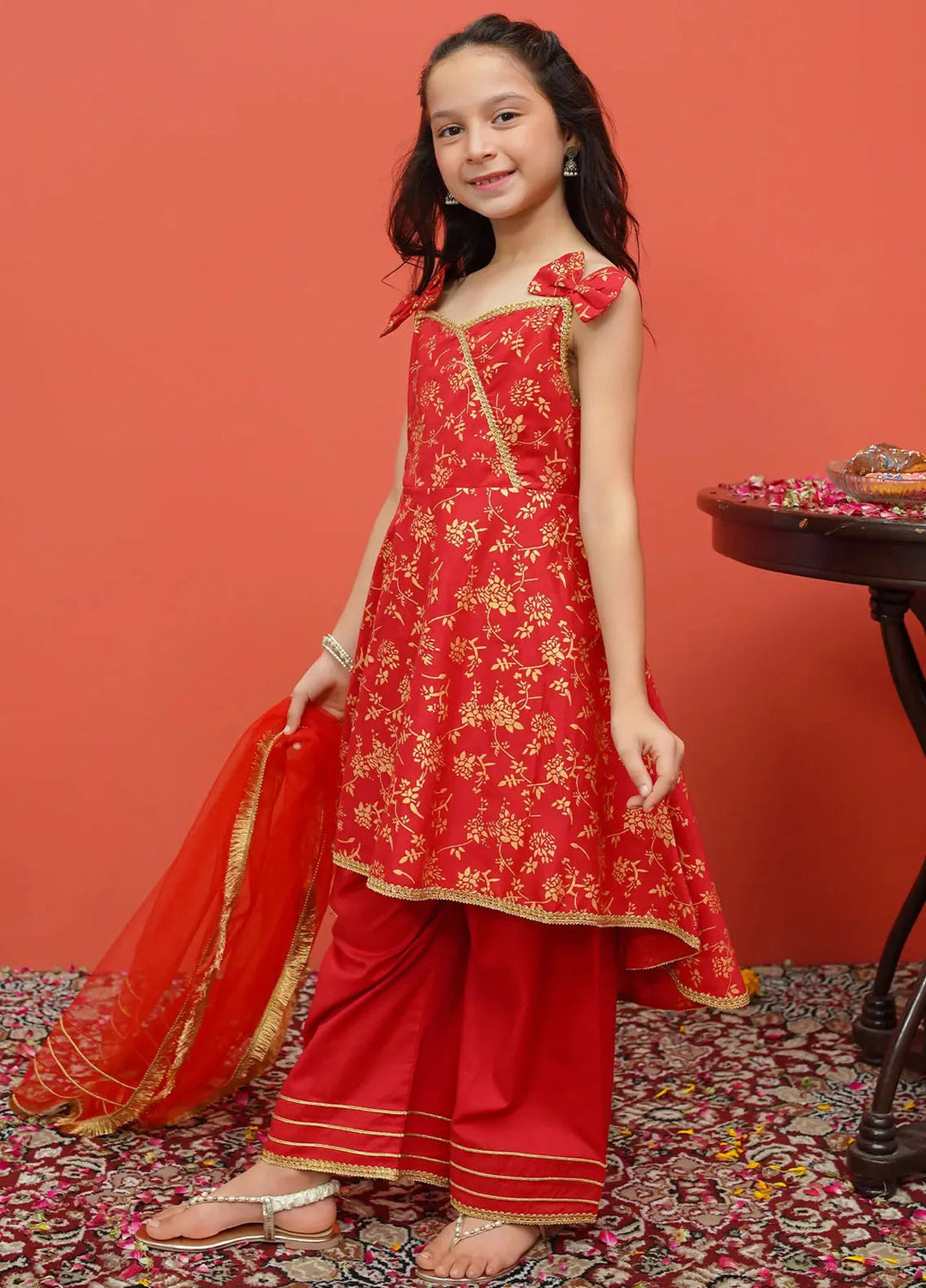Modest Pret Printed Cambric 3 Piece Suit 8565