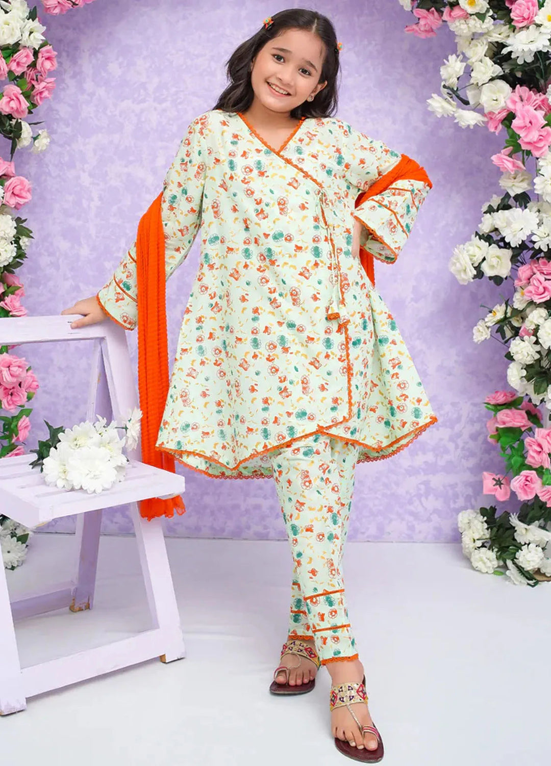 Modest Pret Printed Cotton 3 Piece Suit Maysa