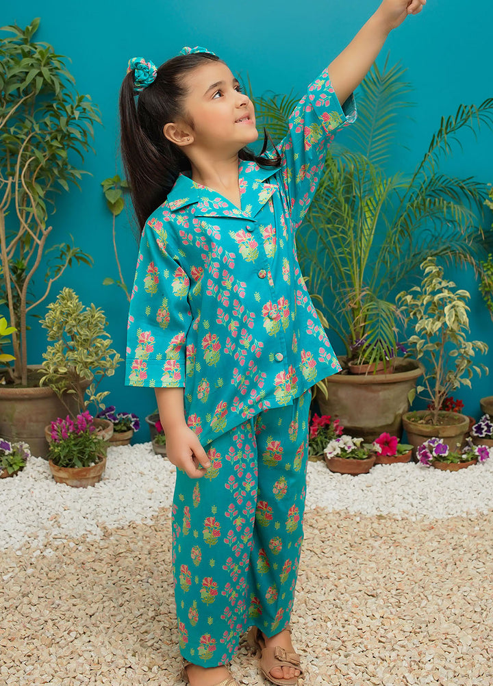 Modest Pret Printed Lawn 2 Piece Suit Blossom Sea Green