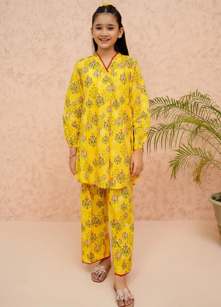 Modest Pret Printed Lawn 2 Piece Suit Sunflower
