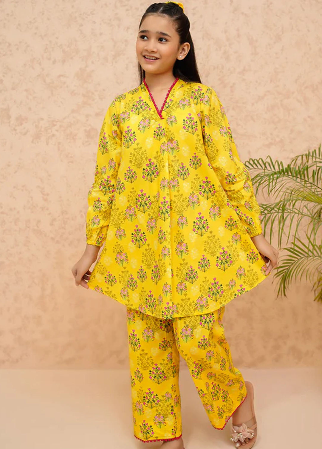 Modest Pret Printed Lawn 2 Piece Suit Sunflower
