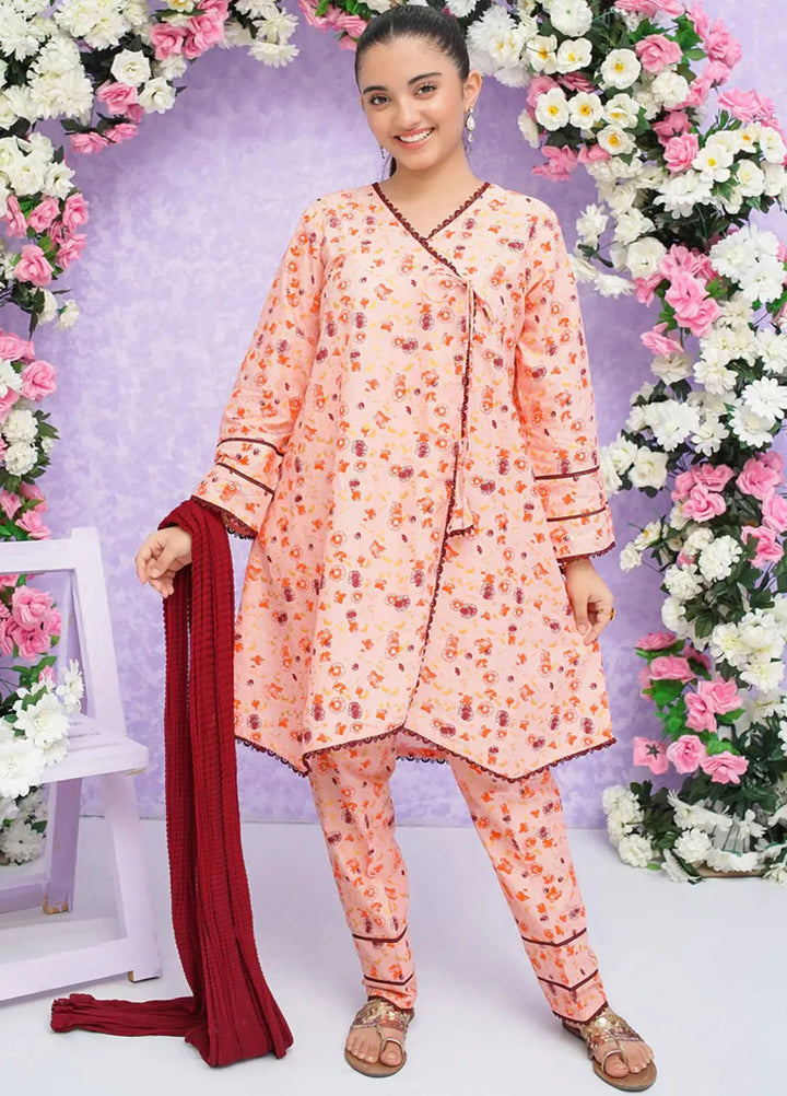 Modest Pret Printed Rawsilk 3 Piece Suit Zoha