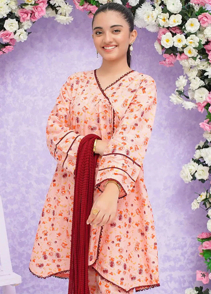 Modest Pret Printed Rawsilk 3 Piece Suit Zoha