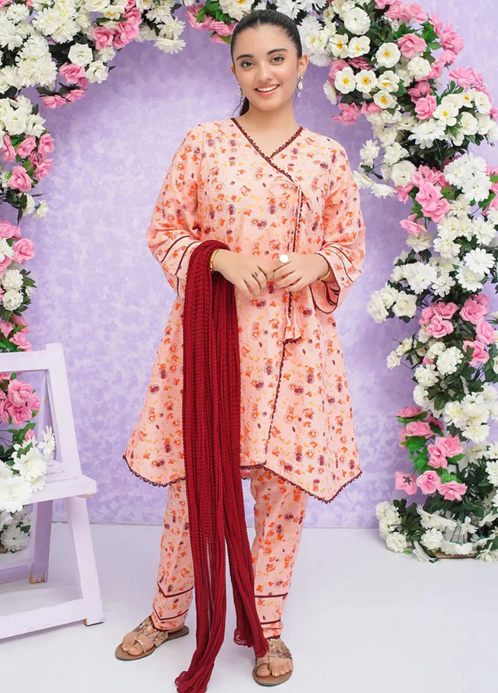 Modest Pret Printed Rawsilk 3 Piece Suit Zoha