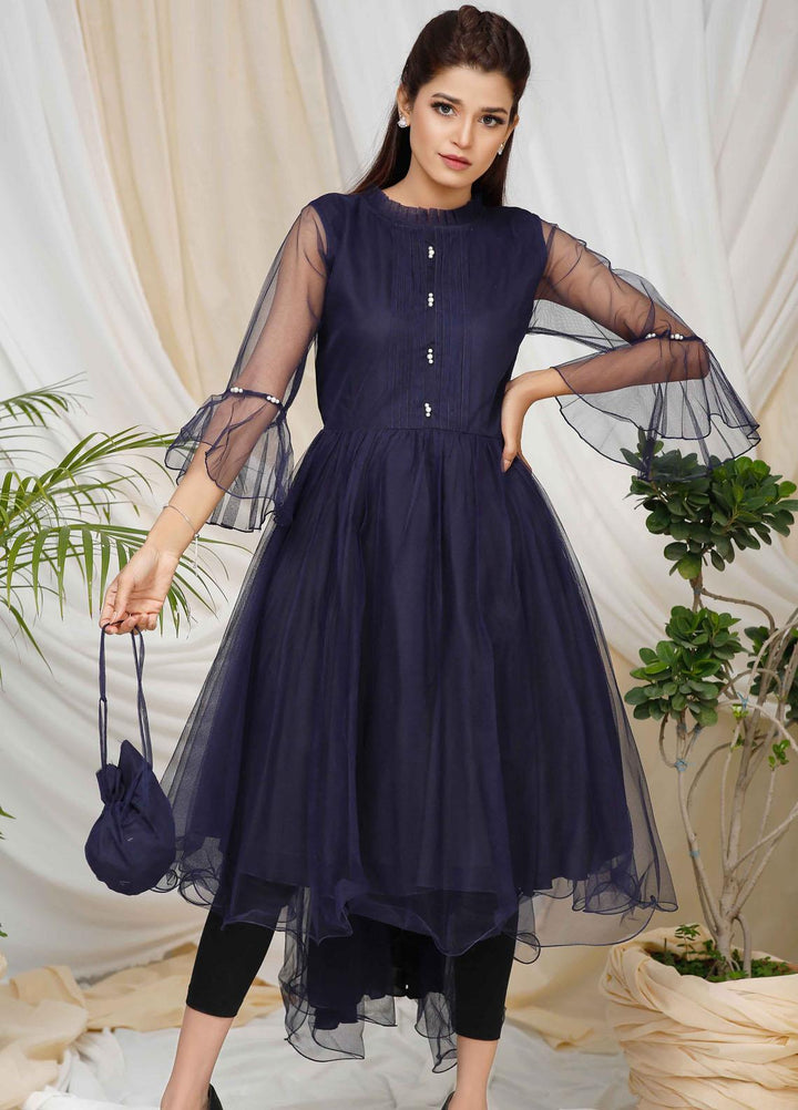 Modest Pret  Net Frock Dazzle W96-Blue