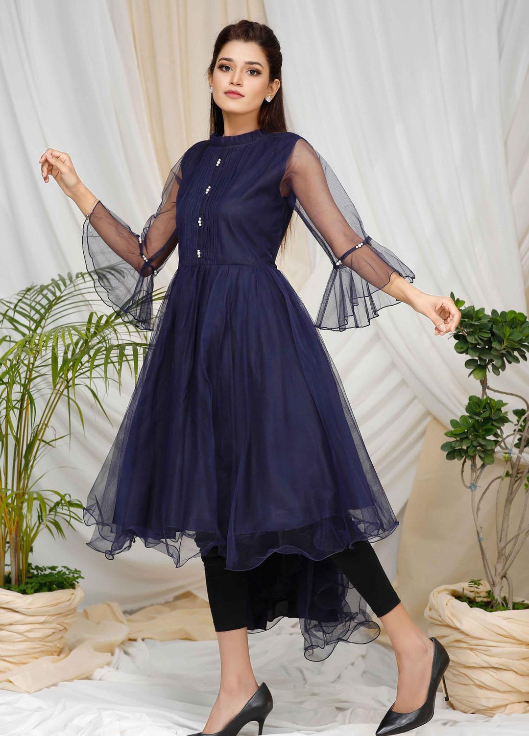 Modest Pret  Net Frock Dazzle W96-Blue