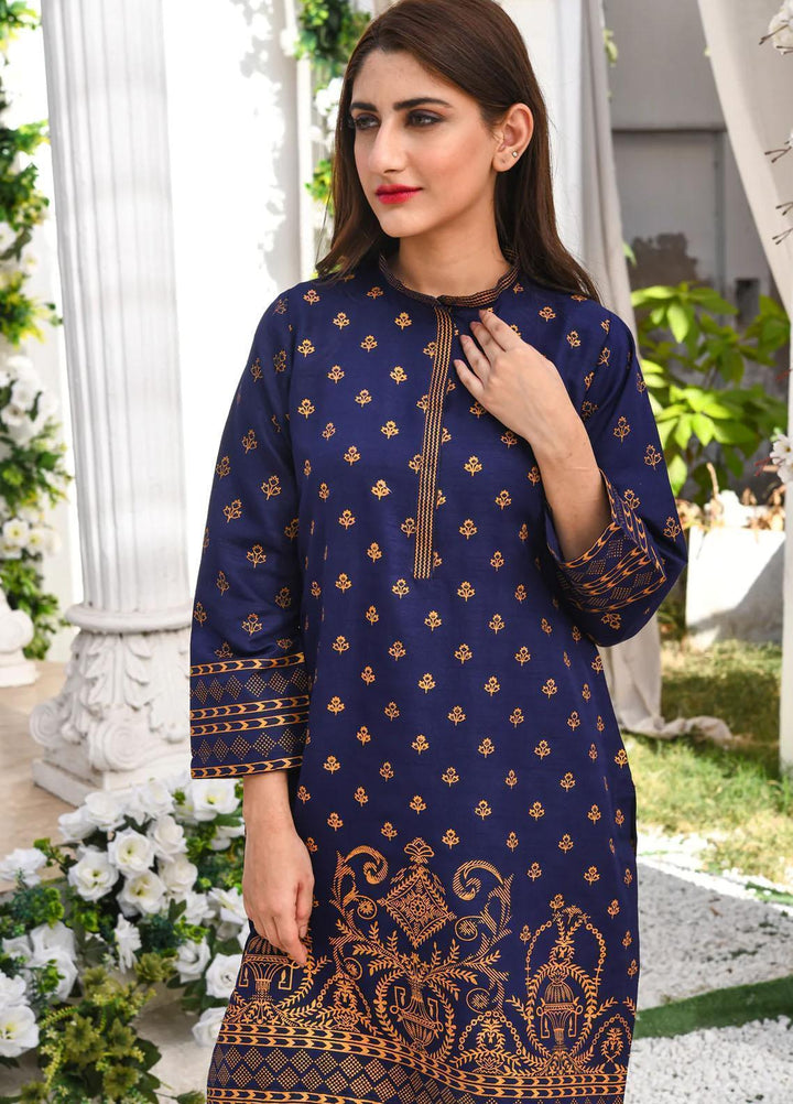 Modest Pret  Raw Silk 2 Piece Suit Parisa W208-Blue