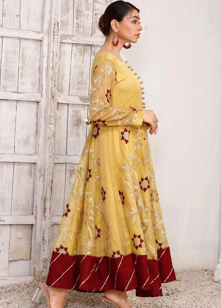 Modest Luxury Pret  Missouri 3 Piece Suit Nur Jahan W162-Yellow