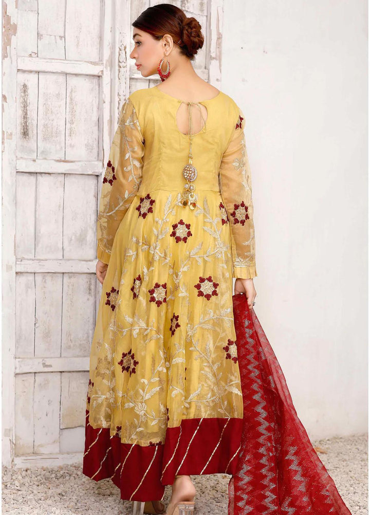 Modest Luxury Pret  Missouri 3 Piece Suit Nur Jahan W162-Yellow