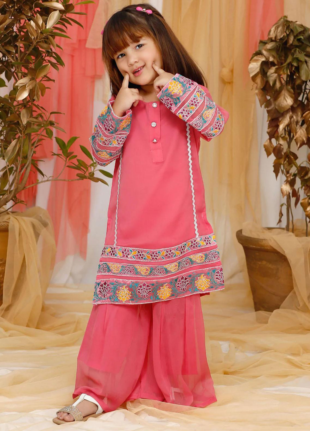 Modest Pret  Chiffon  2 Piece 5105 Tea Pink-K