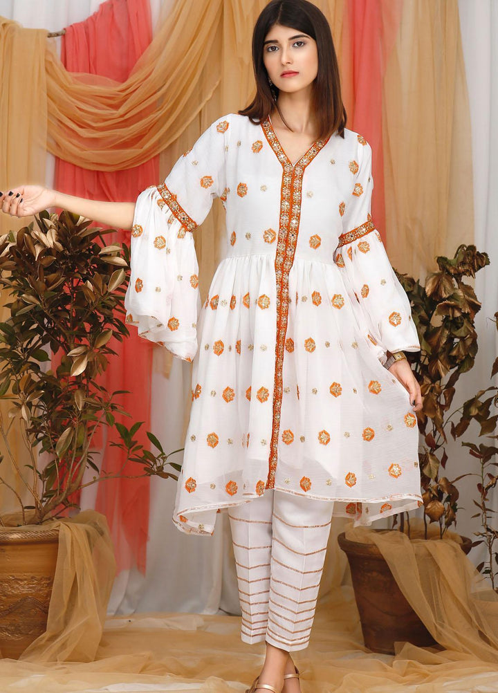 Modest Pret  Chiffon  3 Piece W77 White