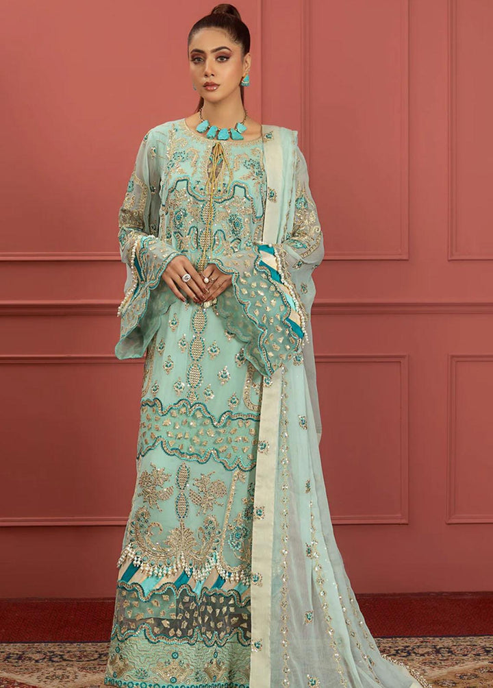 Mohagney By Freesia Embroidered Chiffon Suits Unstitched 3 Piece FRE23M FFD-0107 Zarie - Premium Collection