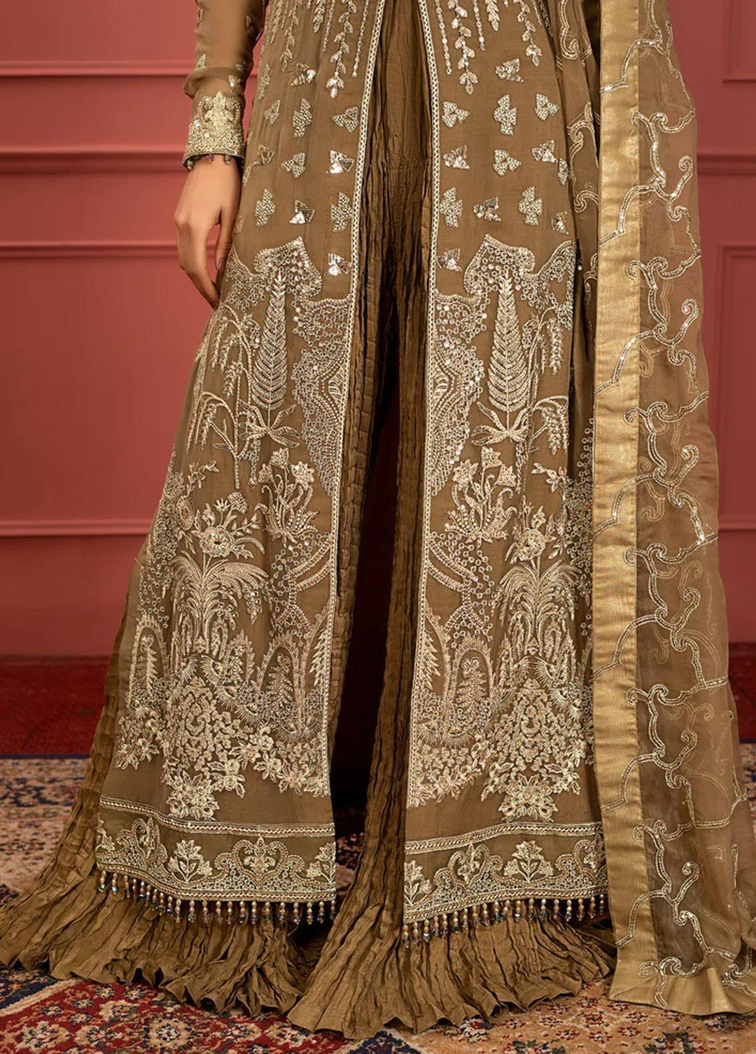 Mohagney By Freesia Embroidered Chiffon Suits Unstitched 3 Piece FRE23M FFG-0019 Ameera - Premium Collection