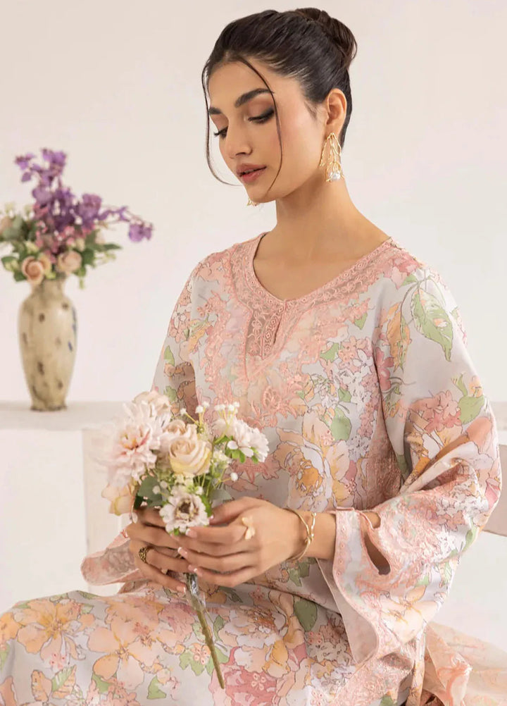 Mohagni Embroidered Lawn Suit Unstitched 3 Piece MG24T PLS-129 - Summer Collection