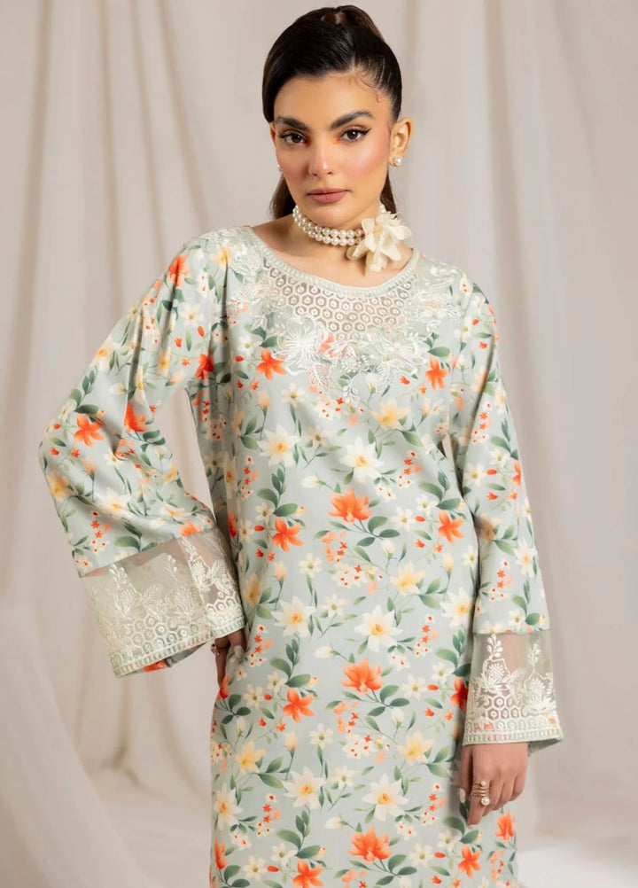 Mohagni Embroidered Lawn Suits Unstitched 2 Piece MG24T PLS-101 - Summer Collection
