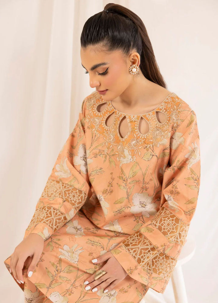 Mohagni Embroidered Lawn Suits Unstitched 2 Piece MG24T PLS-117 - Summer Collection