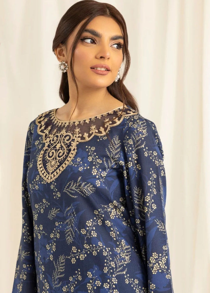 Mohagni Embroidered Lawn Suits Unstitched 2 Piece MG24T PLS-118 - Summer Collection
