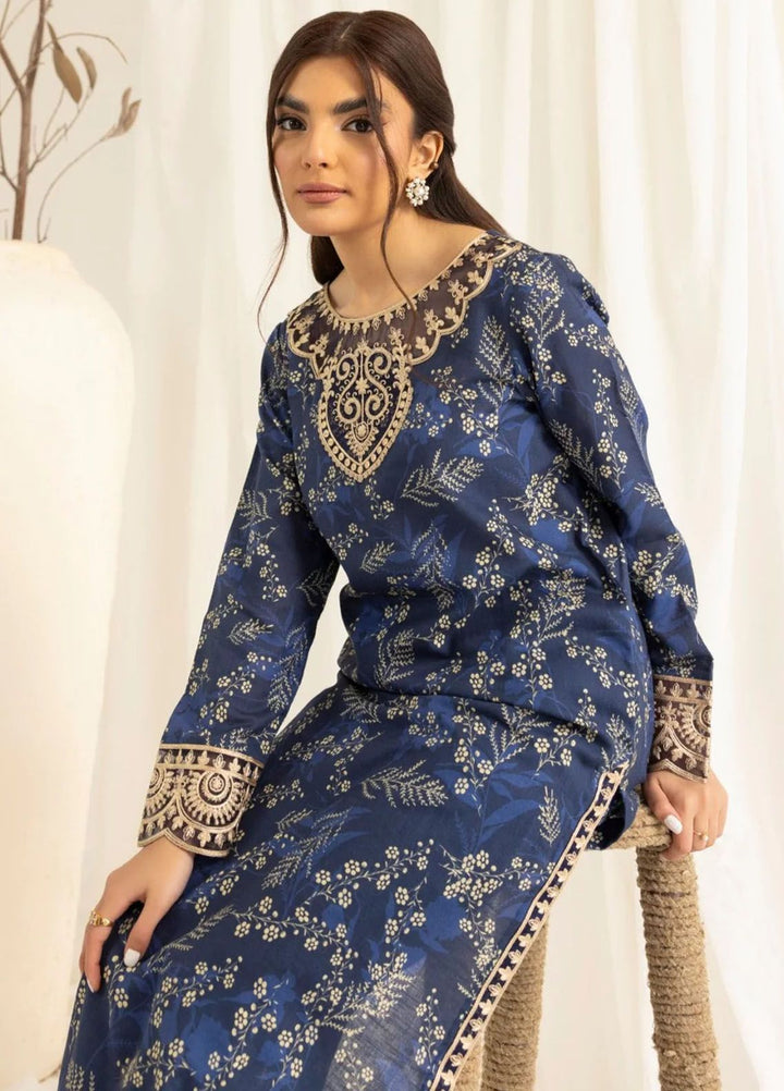 Mohagni Embroidered Lawn Suits Unstitched 2 Piece MG24T PLS-118 - Summer Collection