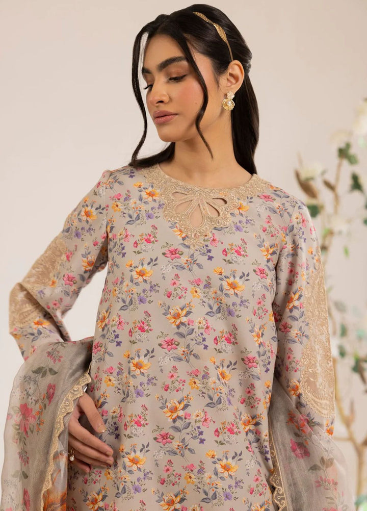 Mohagni Embroidered Lawn Suits Unstitched 3 Piece MG24T PLS-104 - Summer Collection