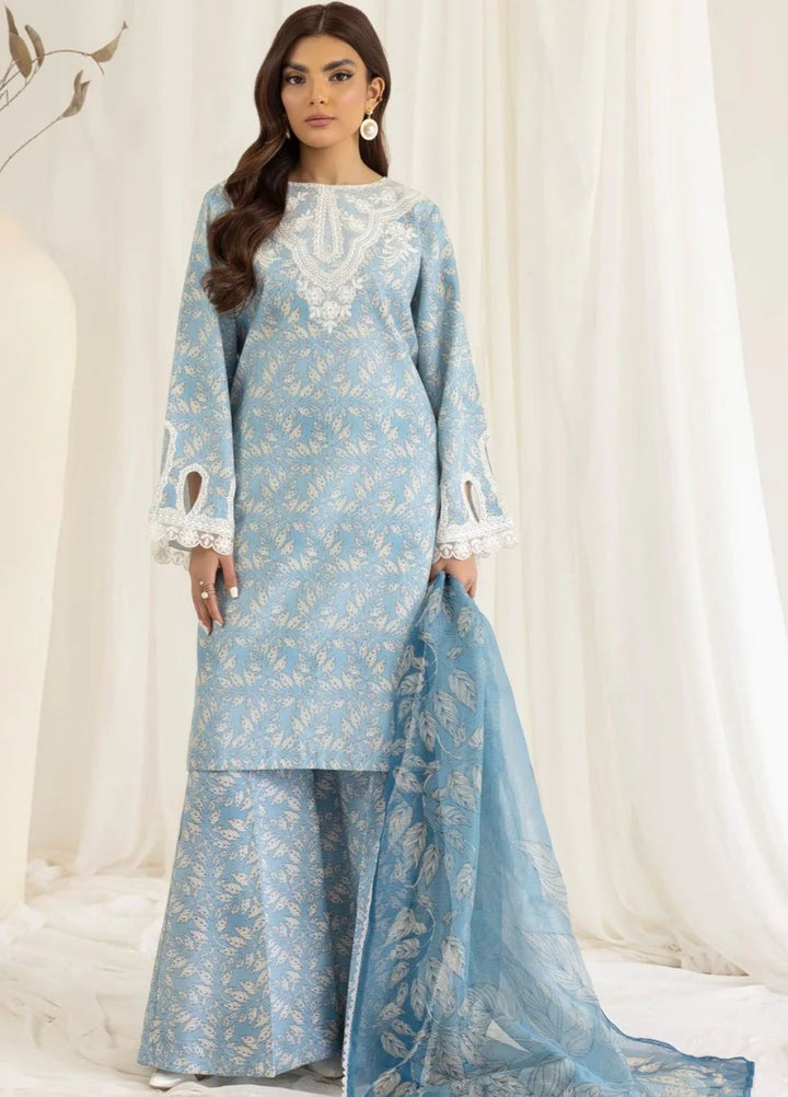 Mohagni Embroidered Lawn Suits Unstitched 3 Piece MG24T PLS-105 - Summer Collection
