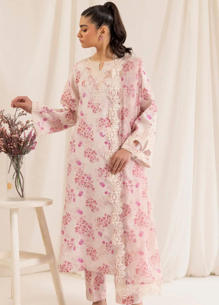 Mohagni Embroidered Lawn Suits Unstitched 3 Piece MG24T PLS-112 - Summer Collection
