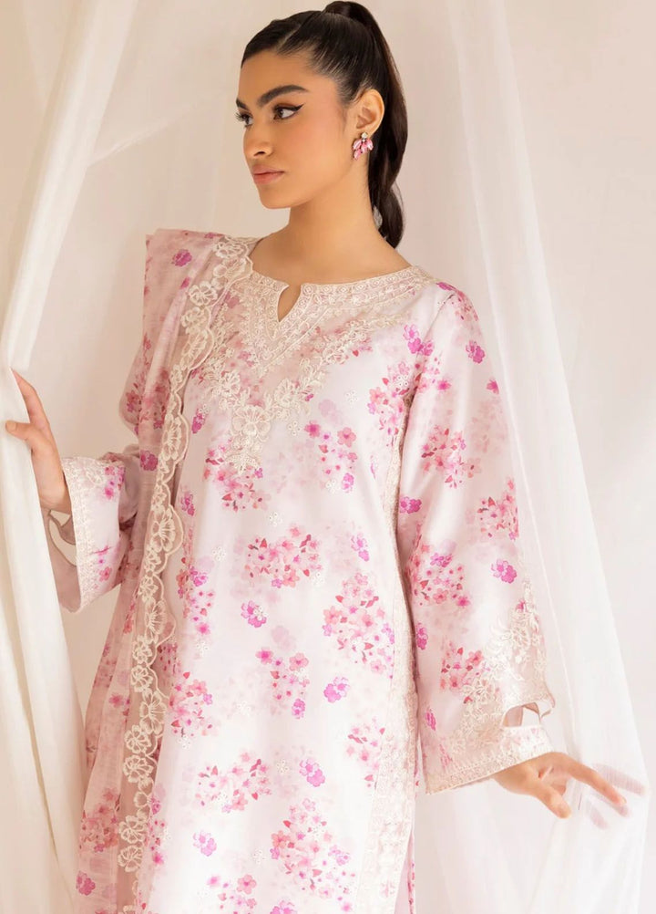 Mohagni Embroidered Lawn Suits Unstitched 3 Piece MG24T PLS-112 - Summer Collection