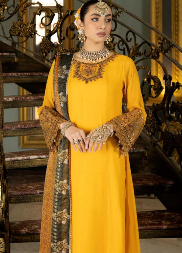 Mohagni Pret Embroidered Chiffon 3 Piece Suit MGP-03