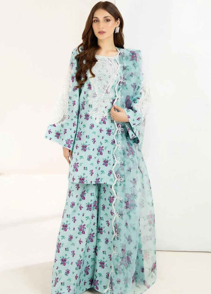 Mohagni Pret Embroidered Silk 3 Piece Suit PLS-27