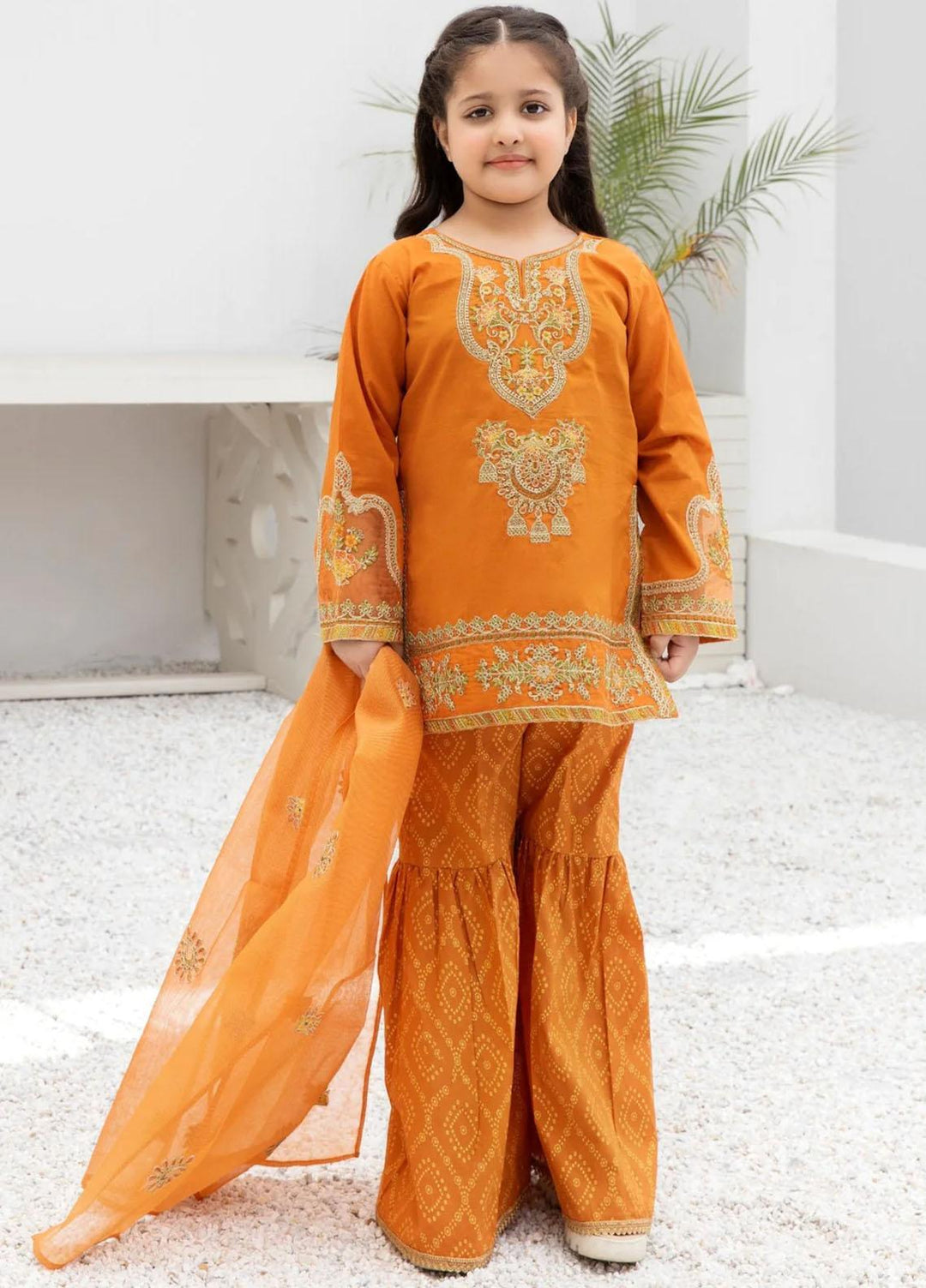 Mohagni Cambric Luxury 3 Piece Suit for Girls -  MO23MM KLEG-07