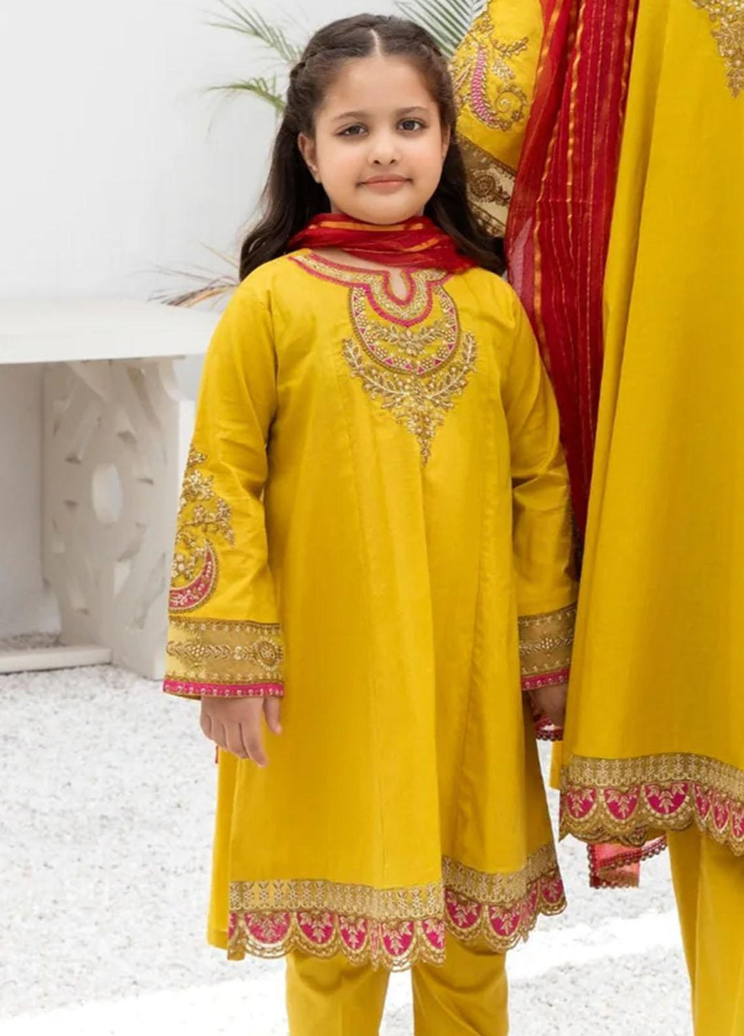 Mohagni Cambric Luxury 3 Piece Suit for Girls -  MO23MM KLEG-09