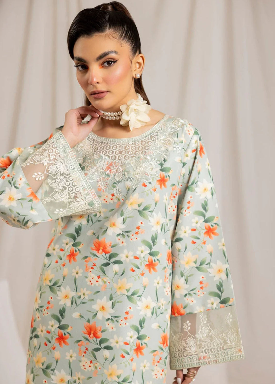 Mohagni Pret Embroidered Lawn 2 Piece Suit PLS-101